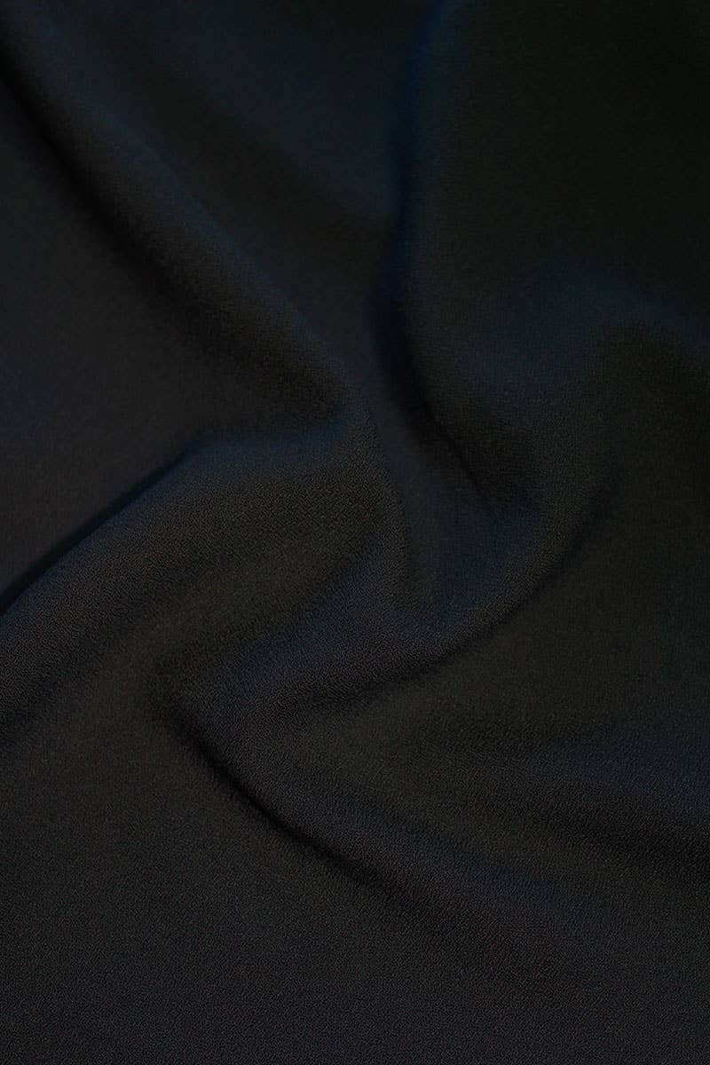 Viscose Crepe in Licorice Black by Cousette