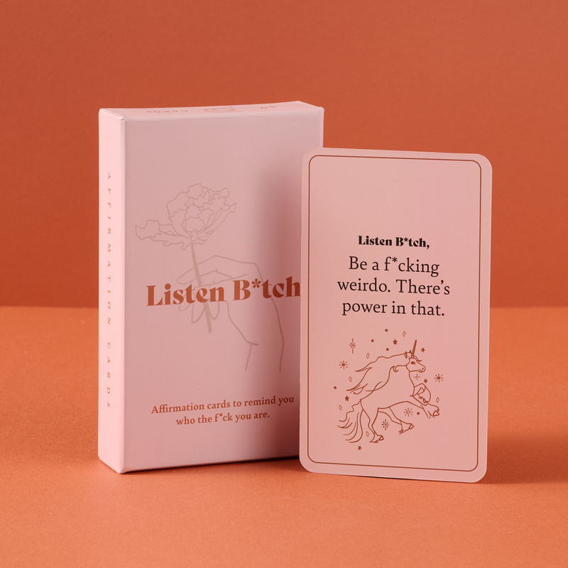 Listen Bitch Affirmation Cards