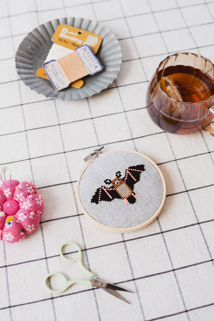 Bat Cross Stitch by Cotton Clara