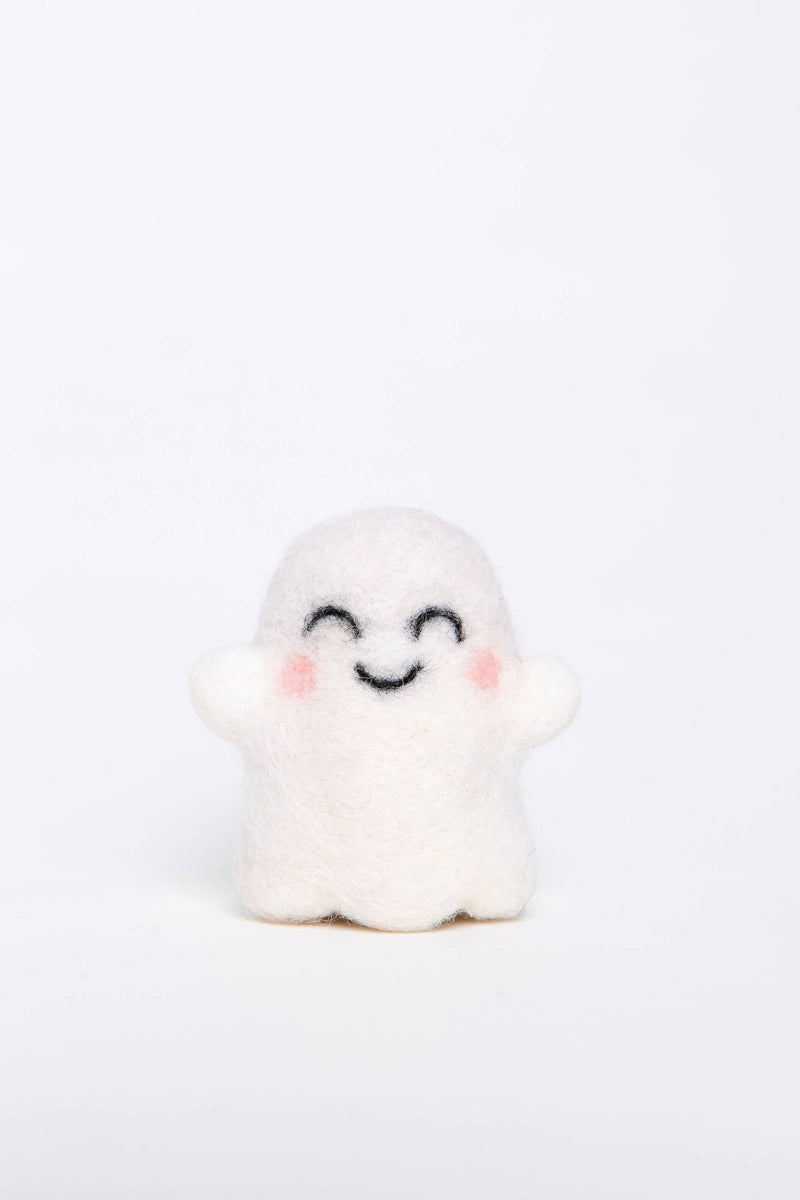 Happy Ghost Mini Needle Felting Kit | Beginner Craft Kit