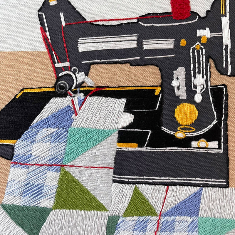 DIY Embroidery Kit - Sewing Machine (8")