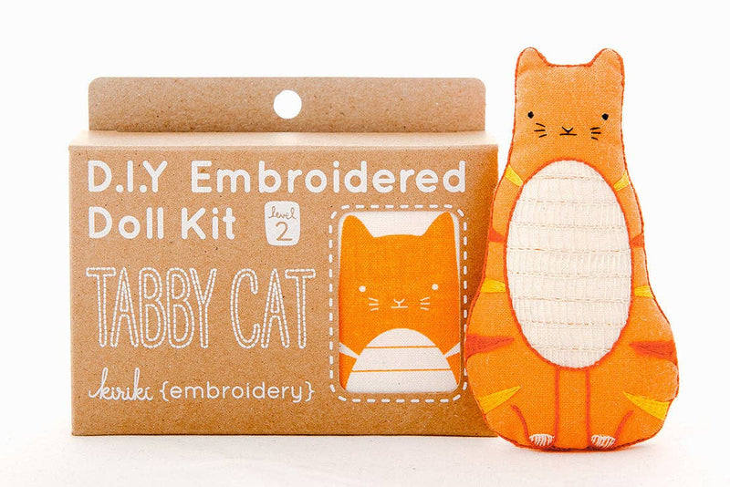 Tabby Cat Embroidery Kit