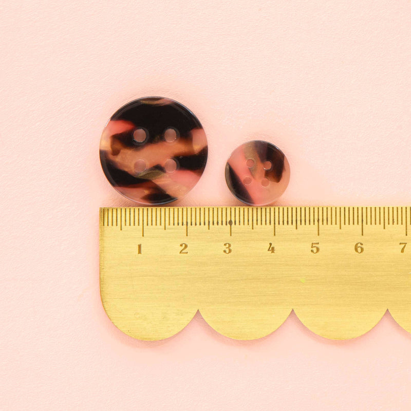 Tortoise Shell Small 5/8" Buttons