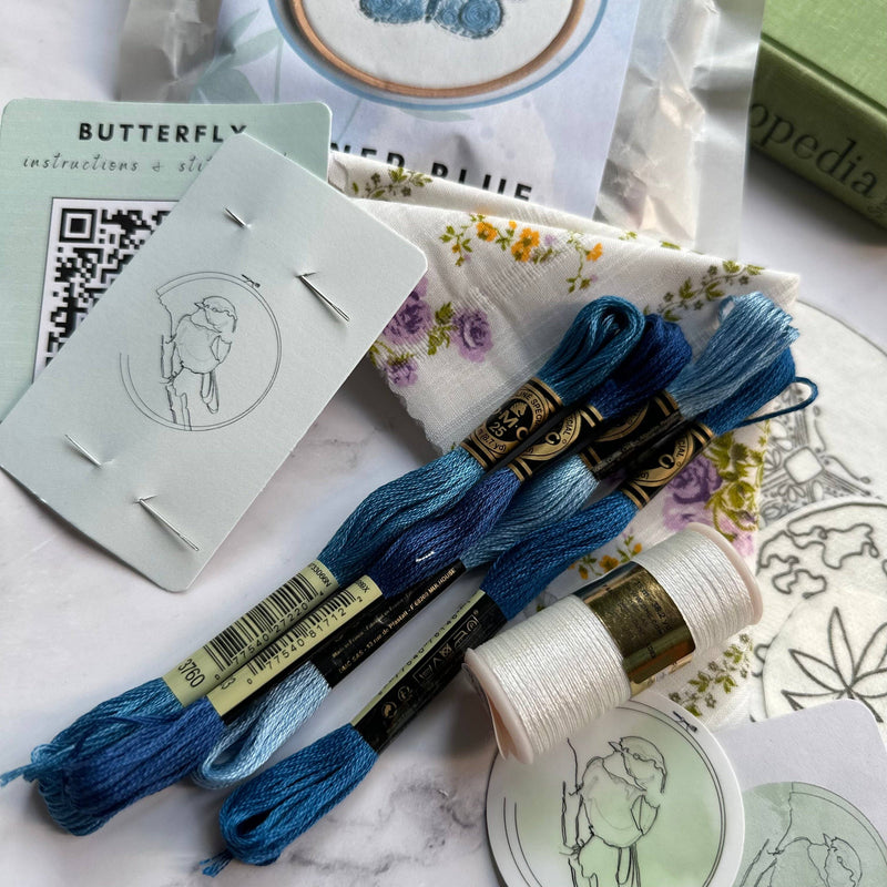 Karner Blue Butterfly Mini Kit by Nest Embirdery