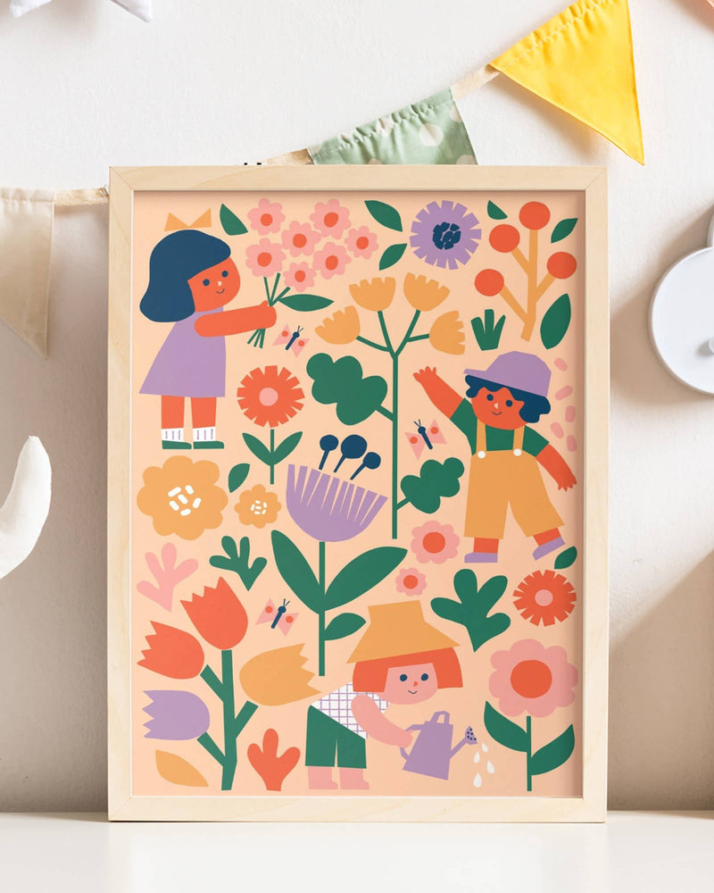 Paint by Numbers Kit & Canvas for Kids "Flower Patch" by Ekaterina Trukhan