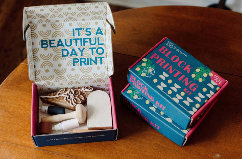 Cherry Blossom Wood Block Printing kit by Cate Paper Co