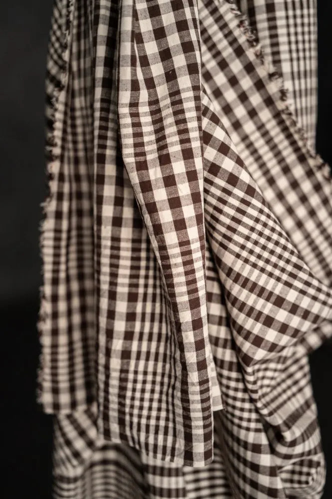 Log Cabin Organic Cotton/Linen Gingham