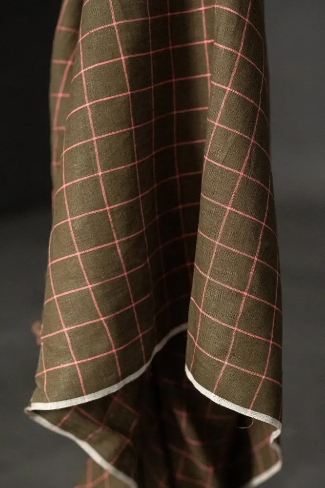 Harper Handwoven Linen Check