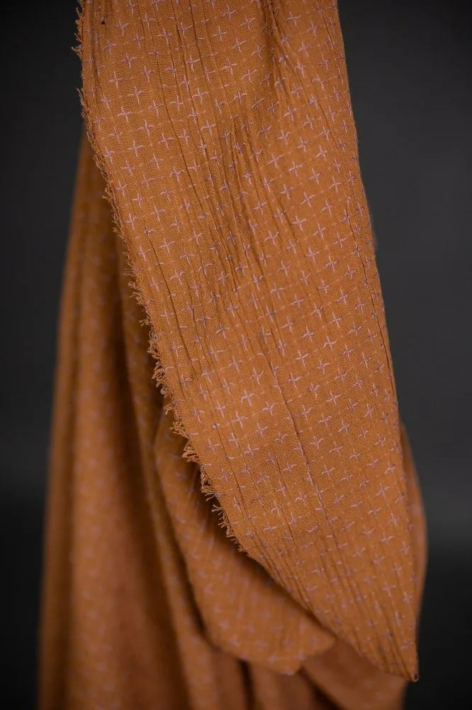 Marcy Rust Cross Stitch Indian Cotton by Merchant and Mills