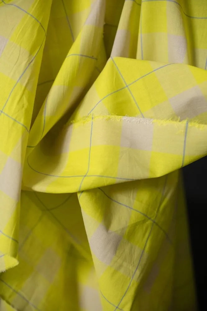 Meringue Watercolour Organic Cotton Check