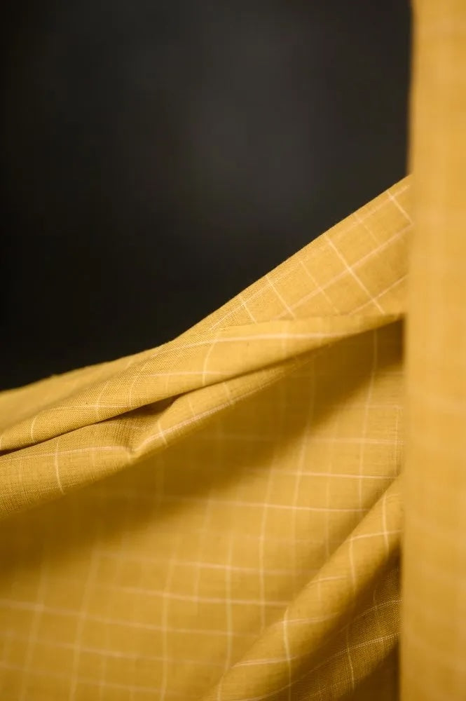 Sunset Dunes Handwoven Cotton Check