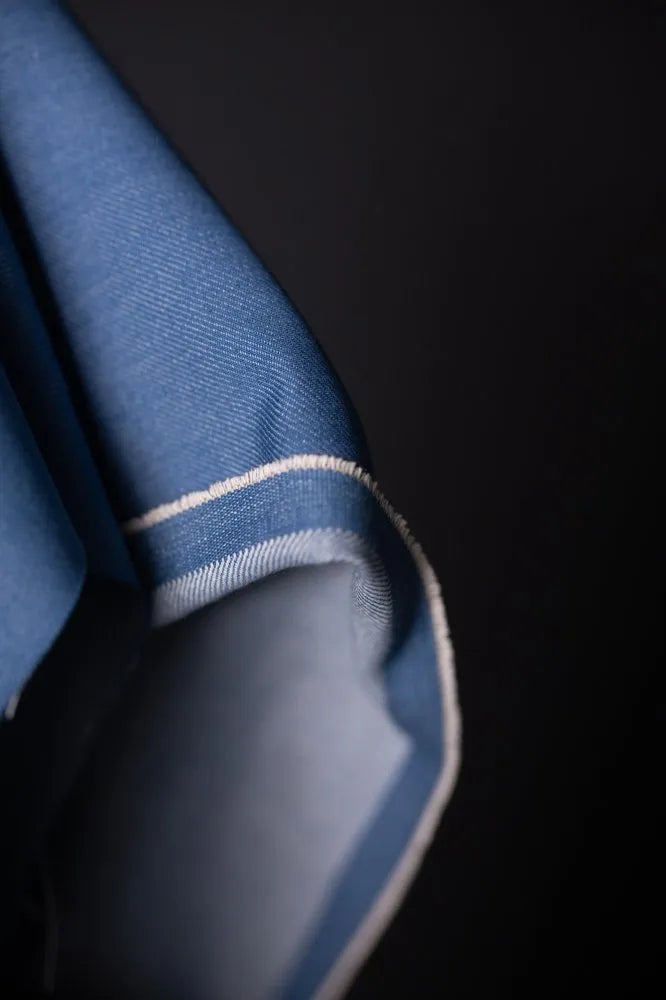 Chalky Blue Organic Denim