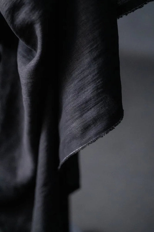 Jet Black Linen