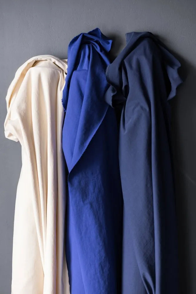Noah Navy Organic Sanded Cotton Twill by Merchant and Mills