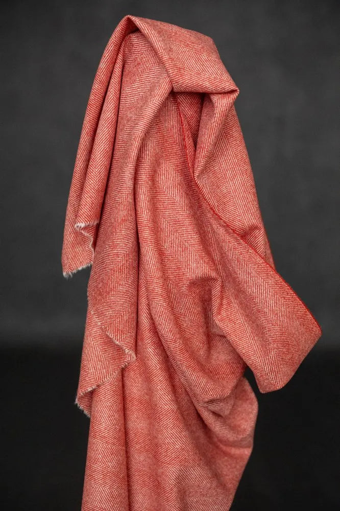 Yorkshire Herringbone Wool - Rust (limited stock)