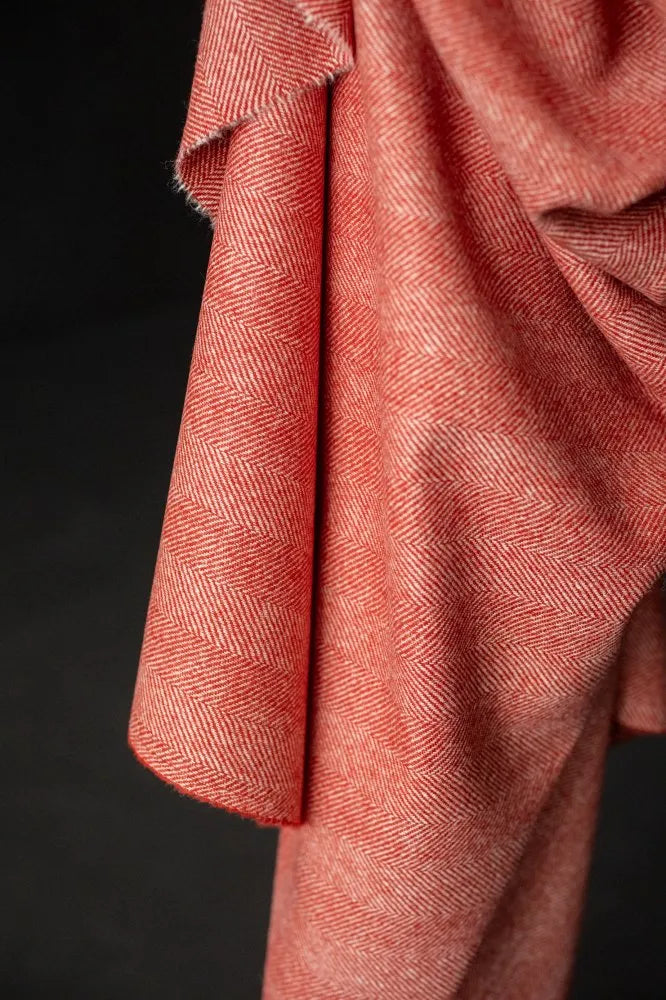 Yorkshire Herringbone Wool - Rust (limited stock)