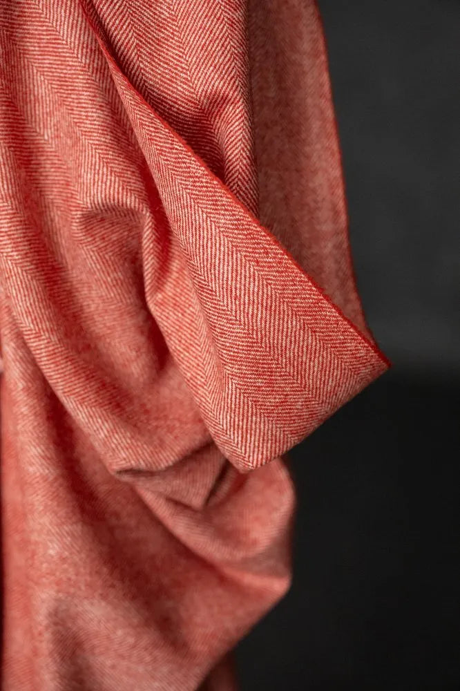 Yorkshire Herringbone Wool - Rust (limited stock)