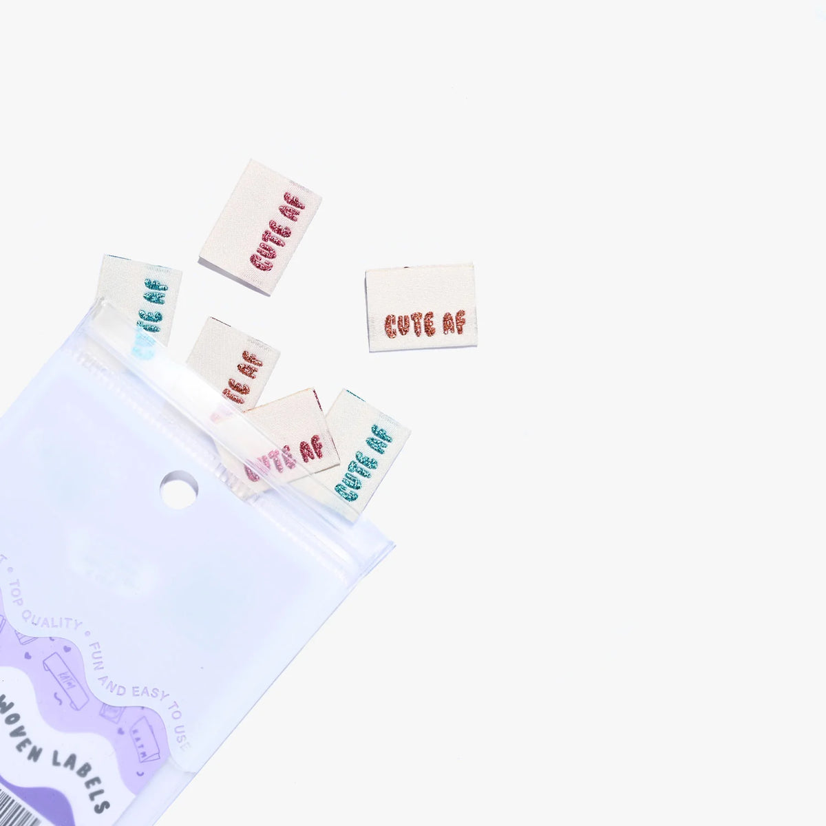 Cute AF Woven Sewing Label