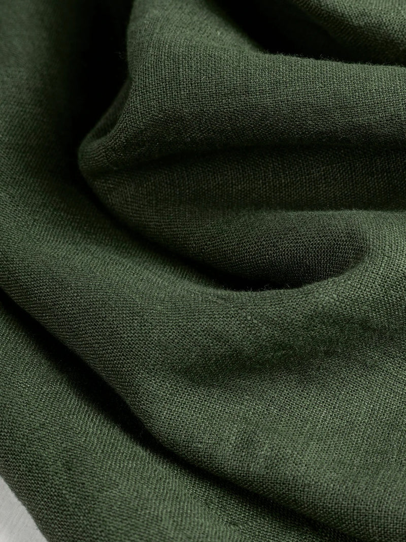 Midweight European Linen - Hunter Green