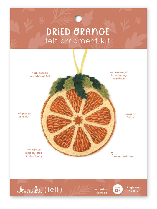 Dried Orange - Felt Ornament Kit