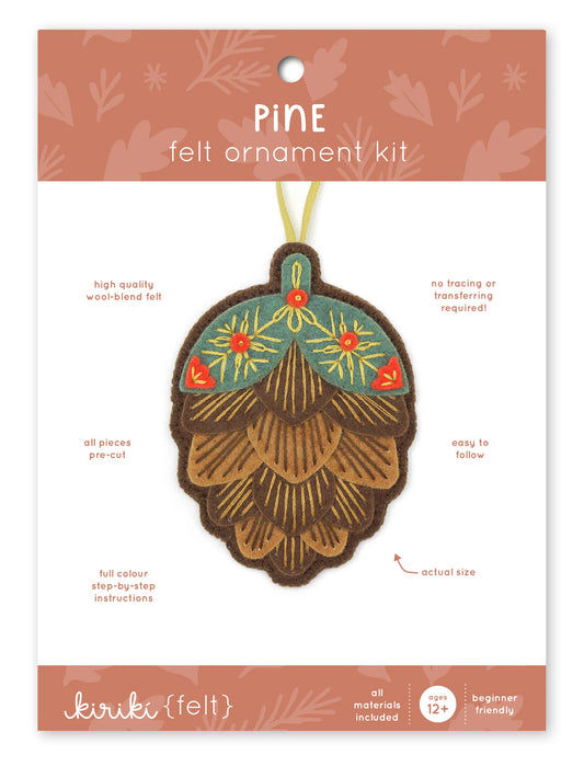 Pinecone - Felt Ornament Kit