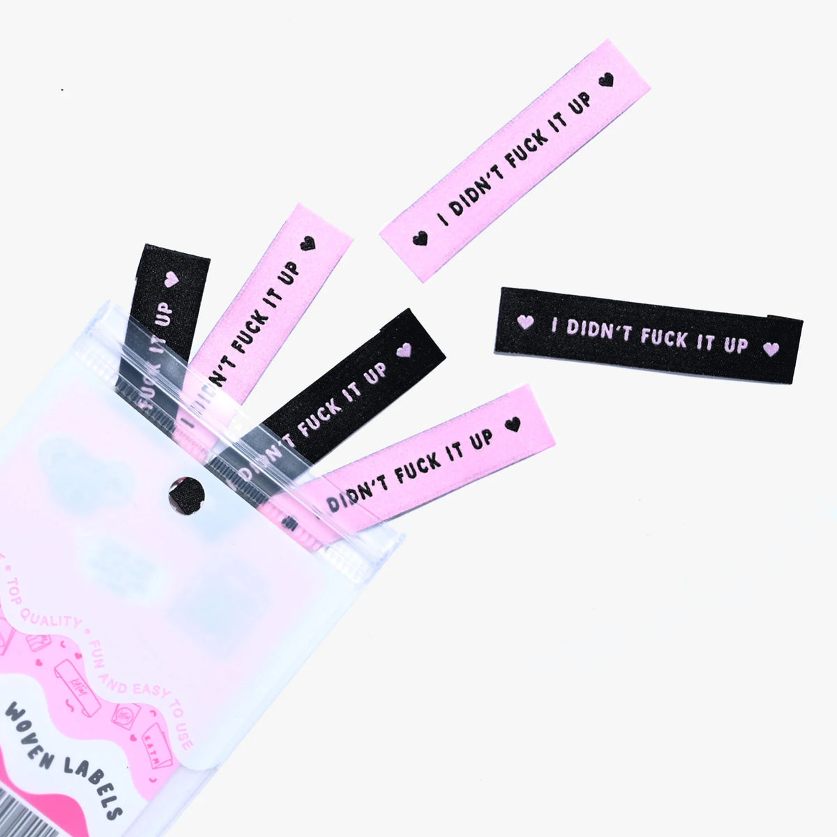 'I Didn't Fuck It up' Woven Sewing Labels