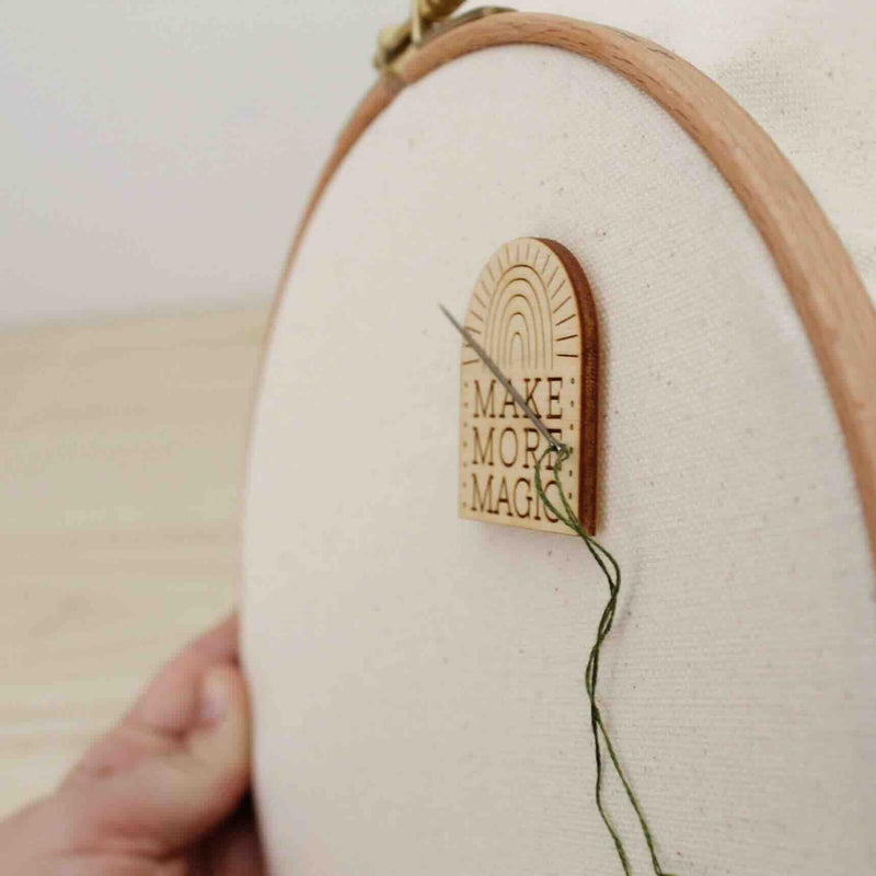 Make More Magic Wooden Needle Minder by oh, little wren