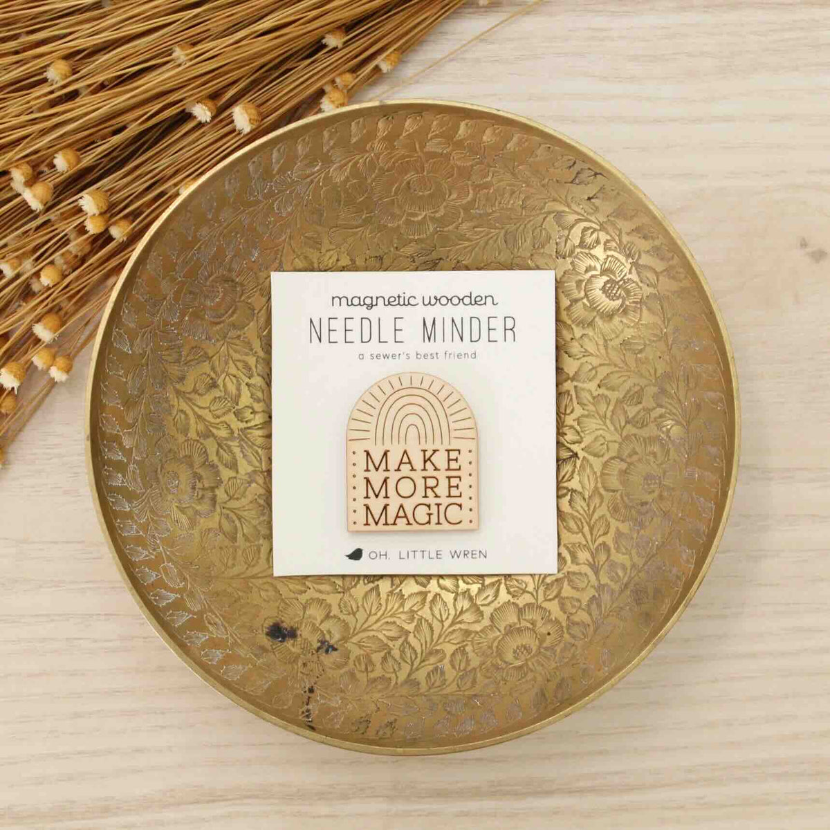 Make More Magic Wooden Needle Minder by oh, little wren