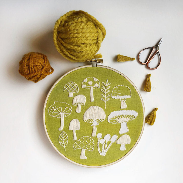 Mushrooms Embroidery Kit by Rikrack
