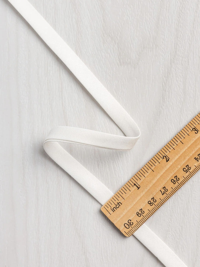 Double-Fold Cotton Poplin Bias Tape - 10 mm (3/8") wide