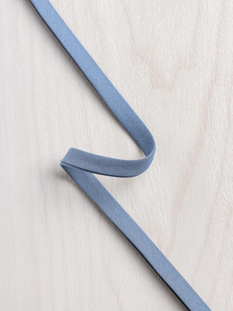 Double-Fold Cotton Poplin Bias Tape - 10 mm (3/8") wide