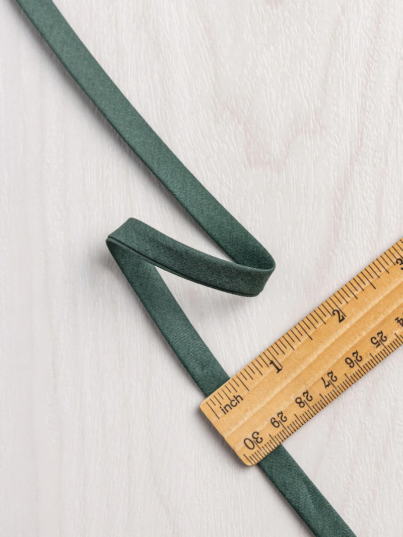 Double-Fold Cotton Poplin Bias Tape - 10 mm (3/8") wide