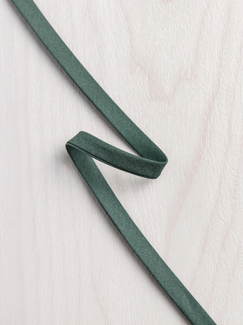 Double-Fold Cotton Poplin Bias Tape - 10 mm (3/8") wide