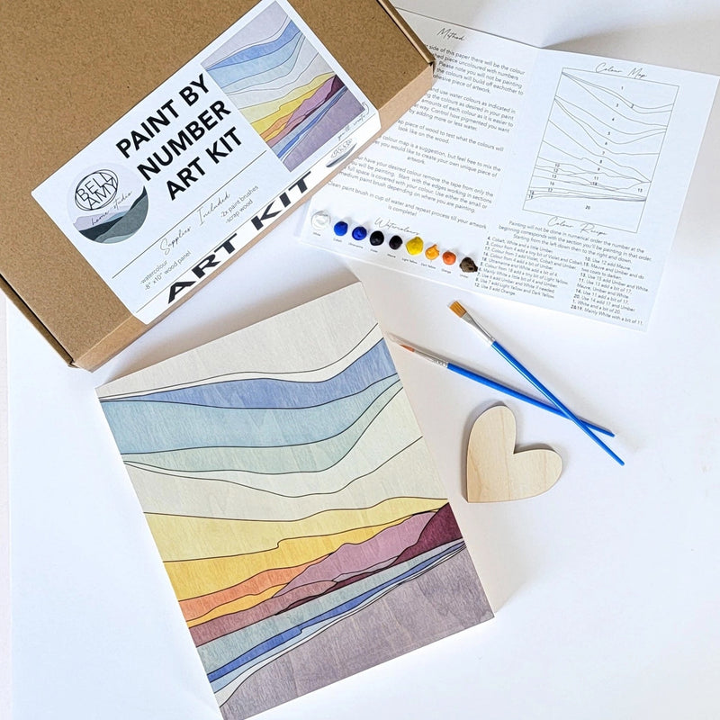 Paint By Number Art Kit by Bellamy Home Studio
