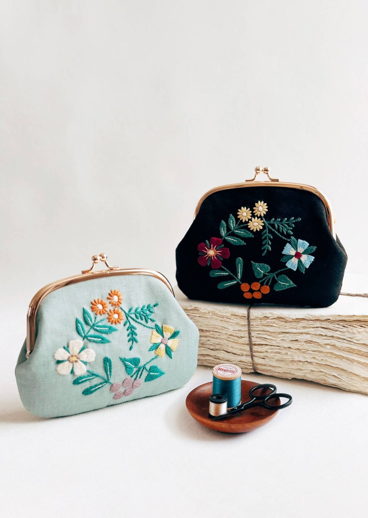Vintage Floral Purse Kit designed by Alice Makabe