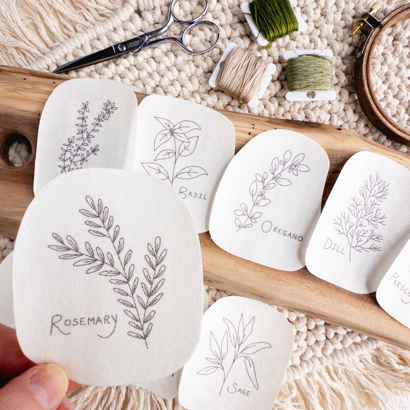 Herb Stick and Stitch Embroidery Patterns