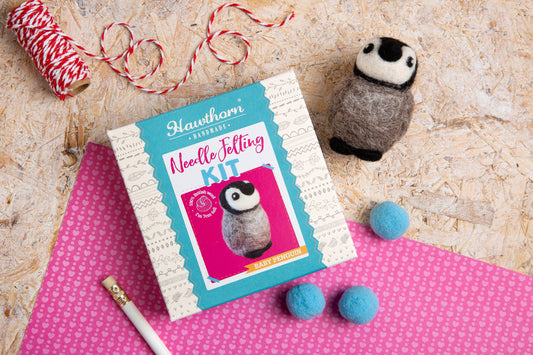 Baby Penguin Mini Felting Kit by Hawthron Handmade