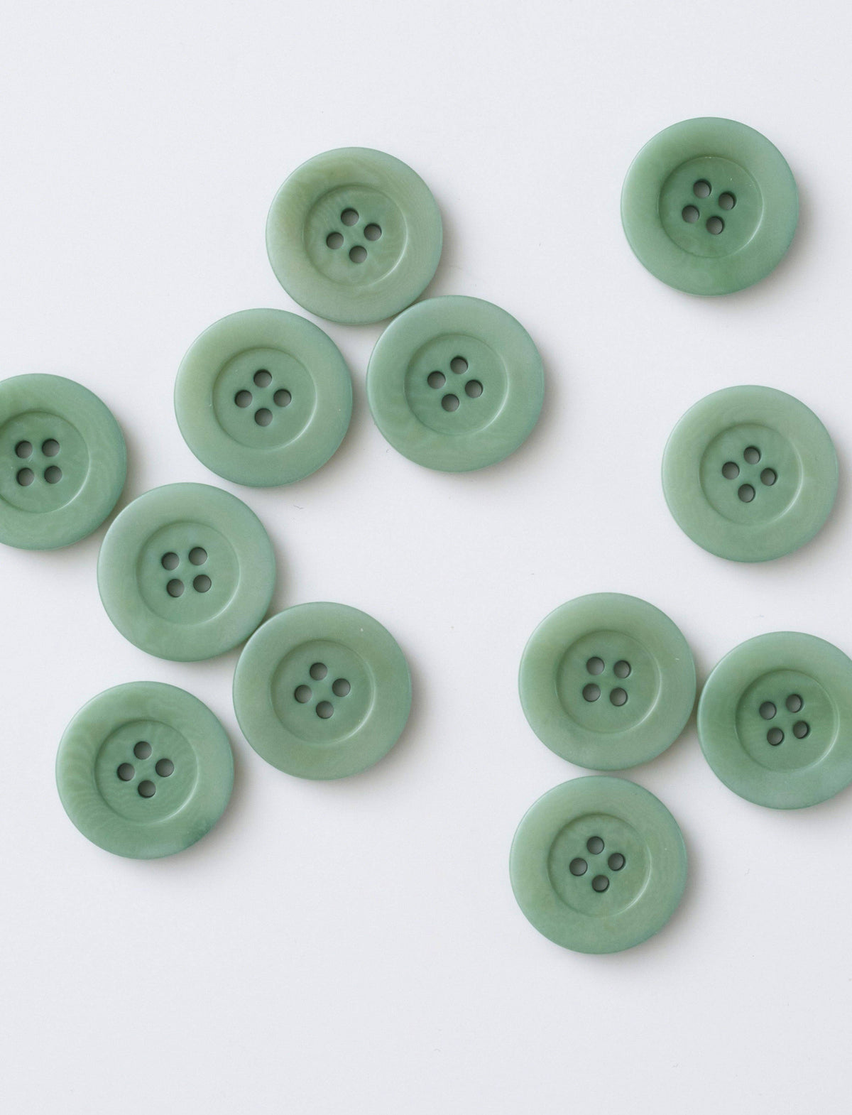 Jadite 1" Corozo Nut Buttons
