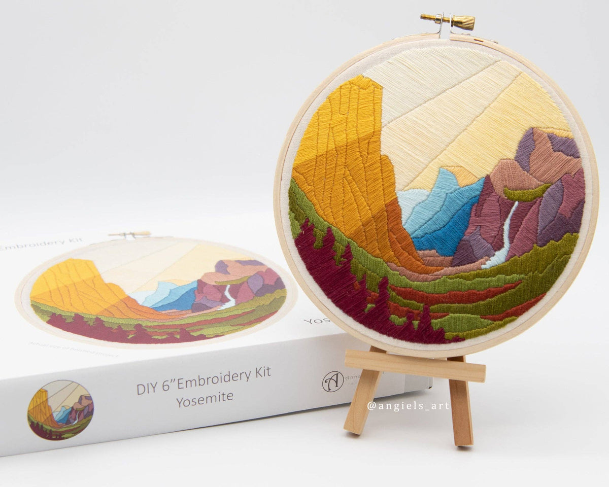 Yosemite DIY Embroidery Kit by Anna Angiel