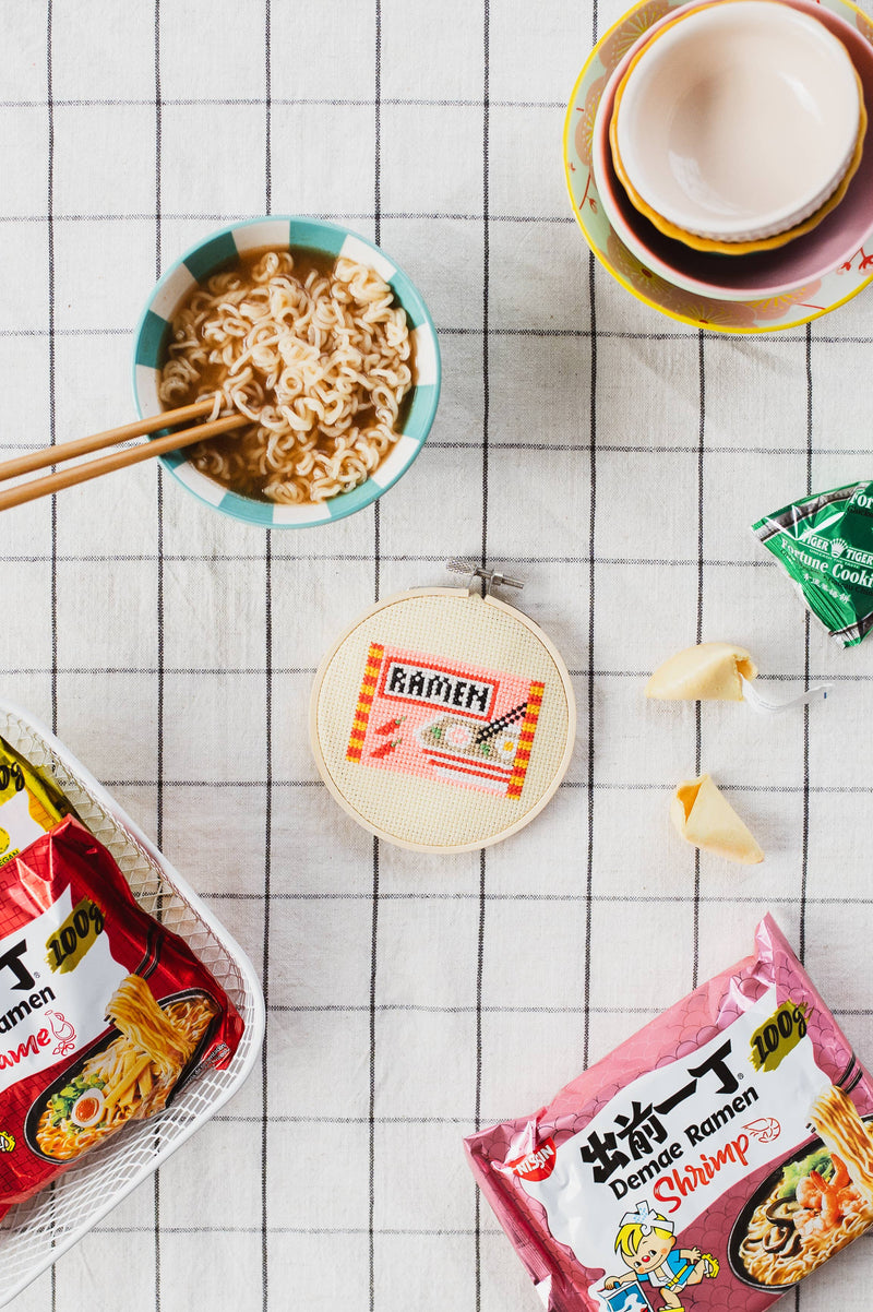 Ramen Beginner Cross Stitch Kit