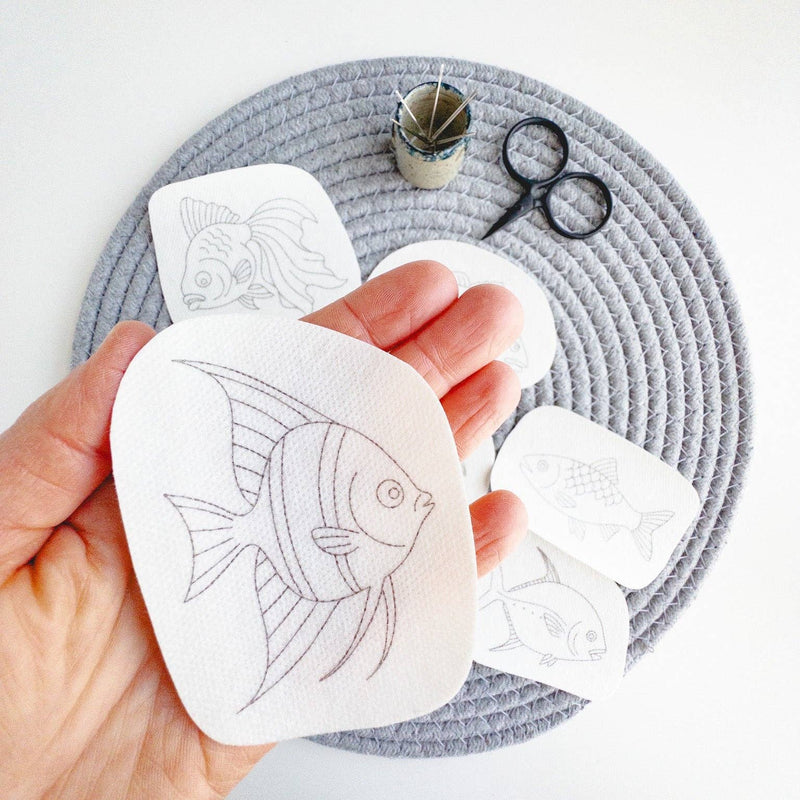 Fish Embroidery Stick and Stitch Patterns