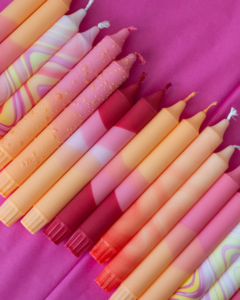 Taper candles - Sunset Mix by Nordtrice