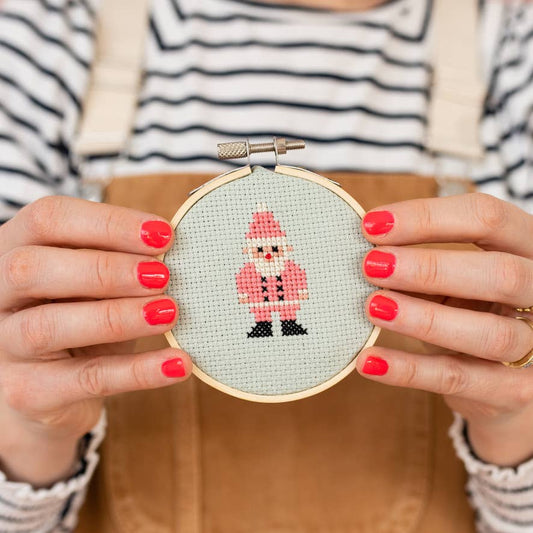 Christmas Santa Cross Stitch by Cotton Clara