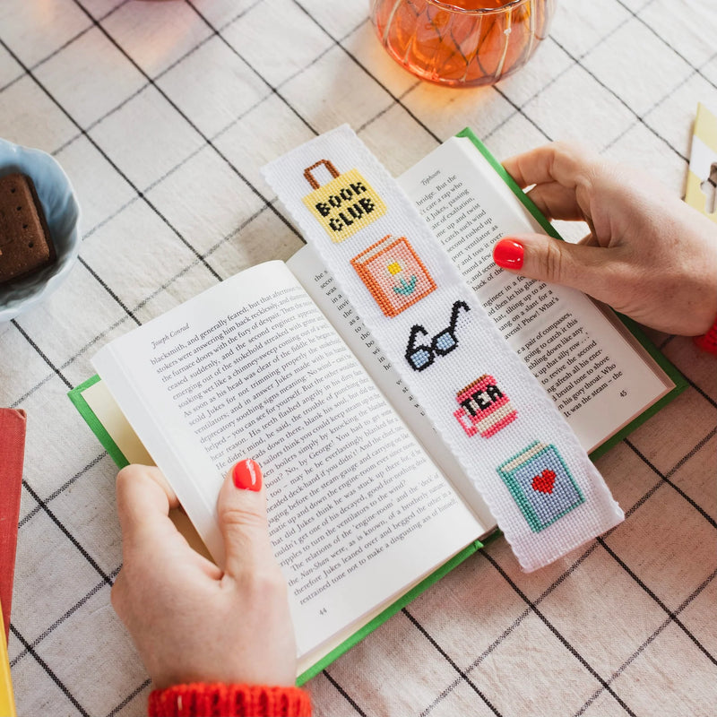 Bookish Cross Stitch Bookmark Kit