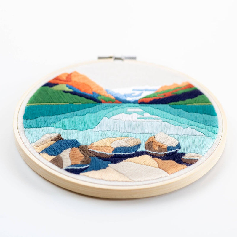Lake Louise  DIY Embroidery Kit by Angiels Art