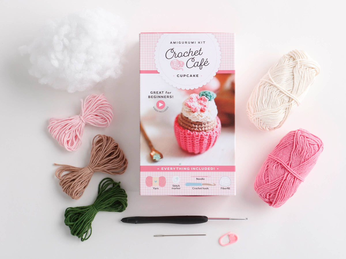 Crochet Café Amigurumi Kit - Cupcake