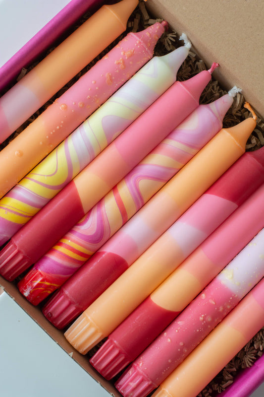 Taper candles - Sunset Mix by Nordtrice