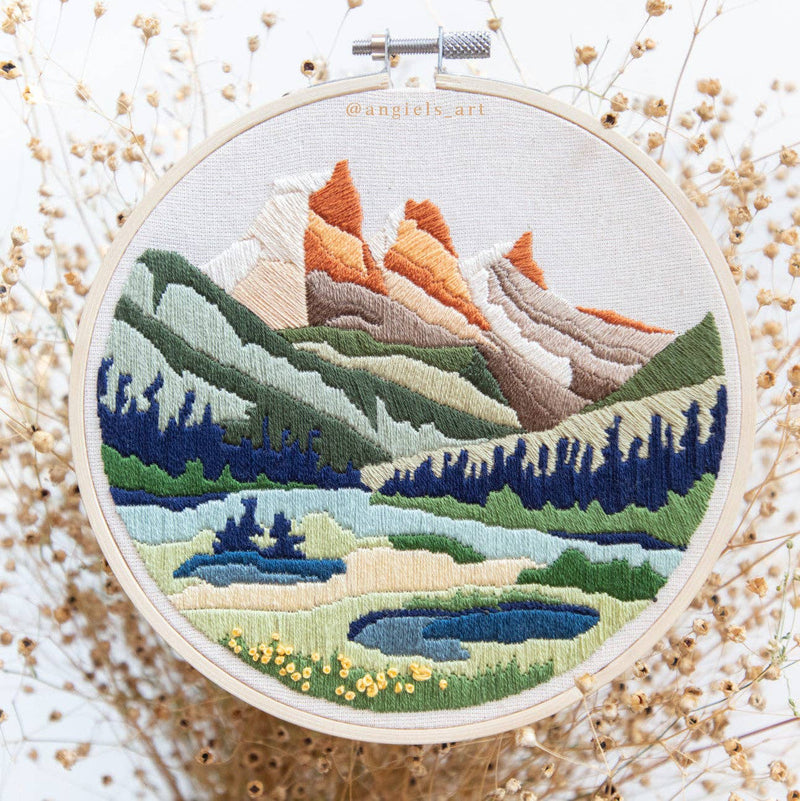 Three Sisters Summer DIY Embroidery Kit by Anna Angiel