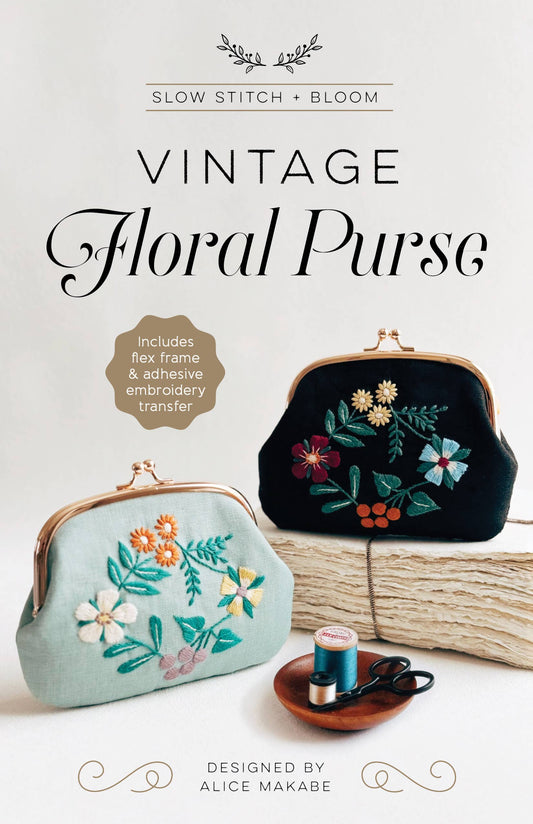 Vintage Floral Purse Kit designed by Alice Makabe