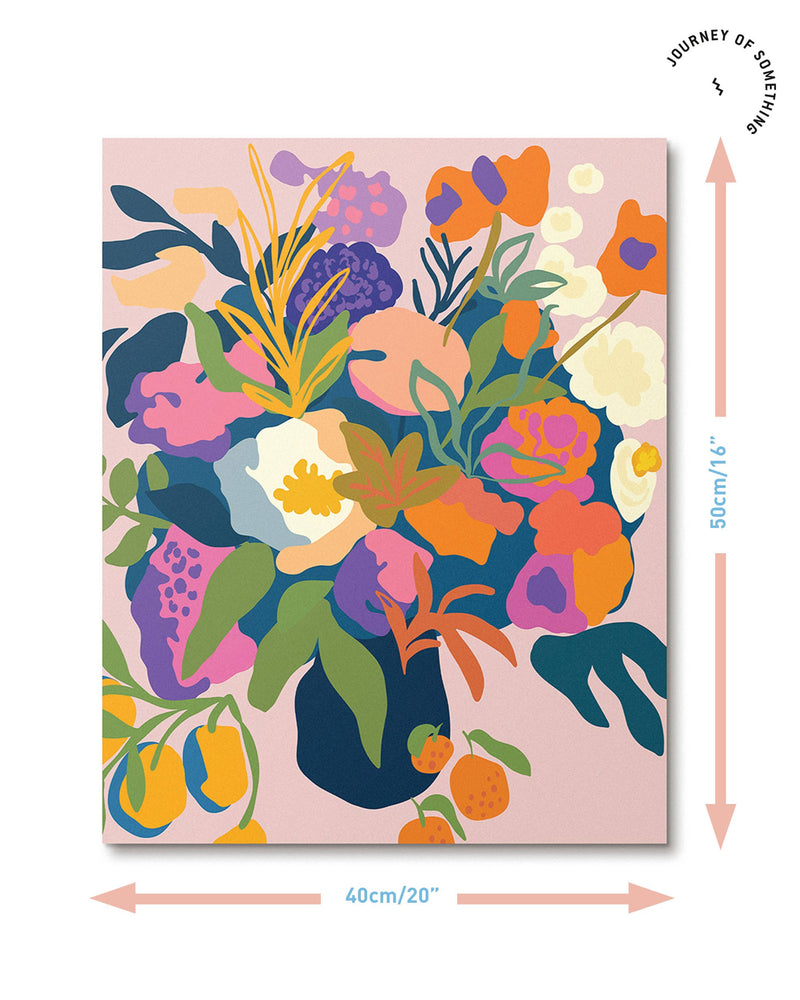 Paint by Numbers Kit & Canvas "In Bloom" by J.O.S